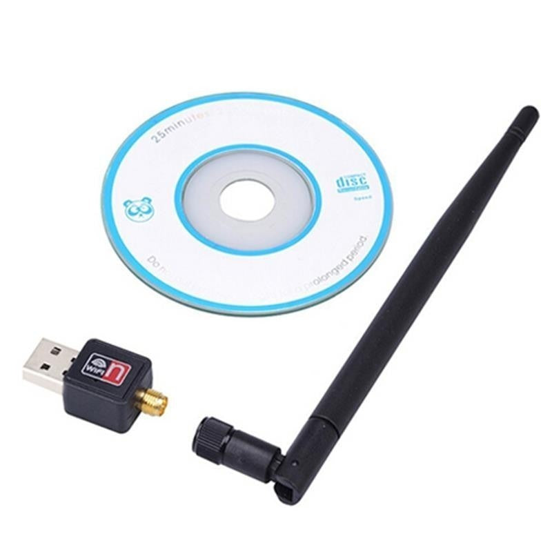 Mini Adaptador Wifi Lan Usb 2.0 + Antena 300 Mbps -eshopviña