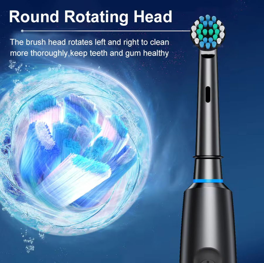 Cepillo De Dientes Electrico Giratorio Adultos + 4 Cabezales