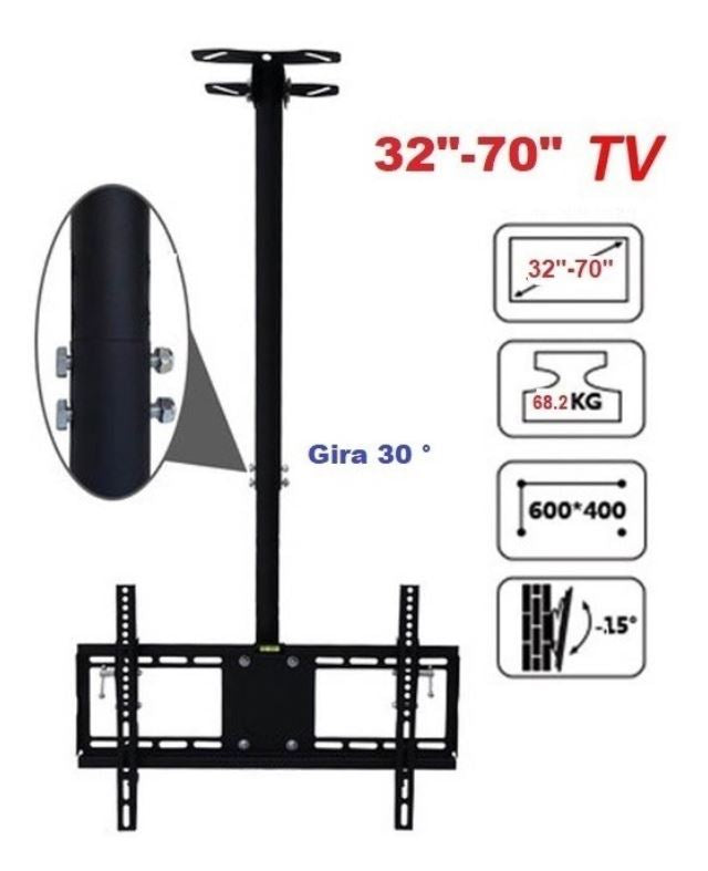 Soporte Para Tv Lcd Led A Techo 32 A 75 68kg / Eshopviña