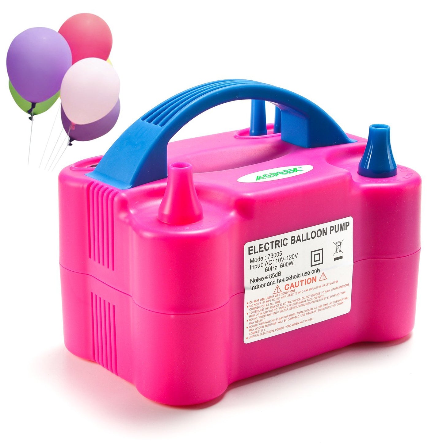 Electrónic Baloon Pump Inflador Eléctrico Globos Doble Boquilla Maquina Para Inflar Globos Infla Bombas Fiestas Inflador De Globo 2 Inyectores