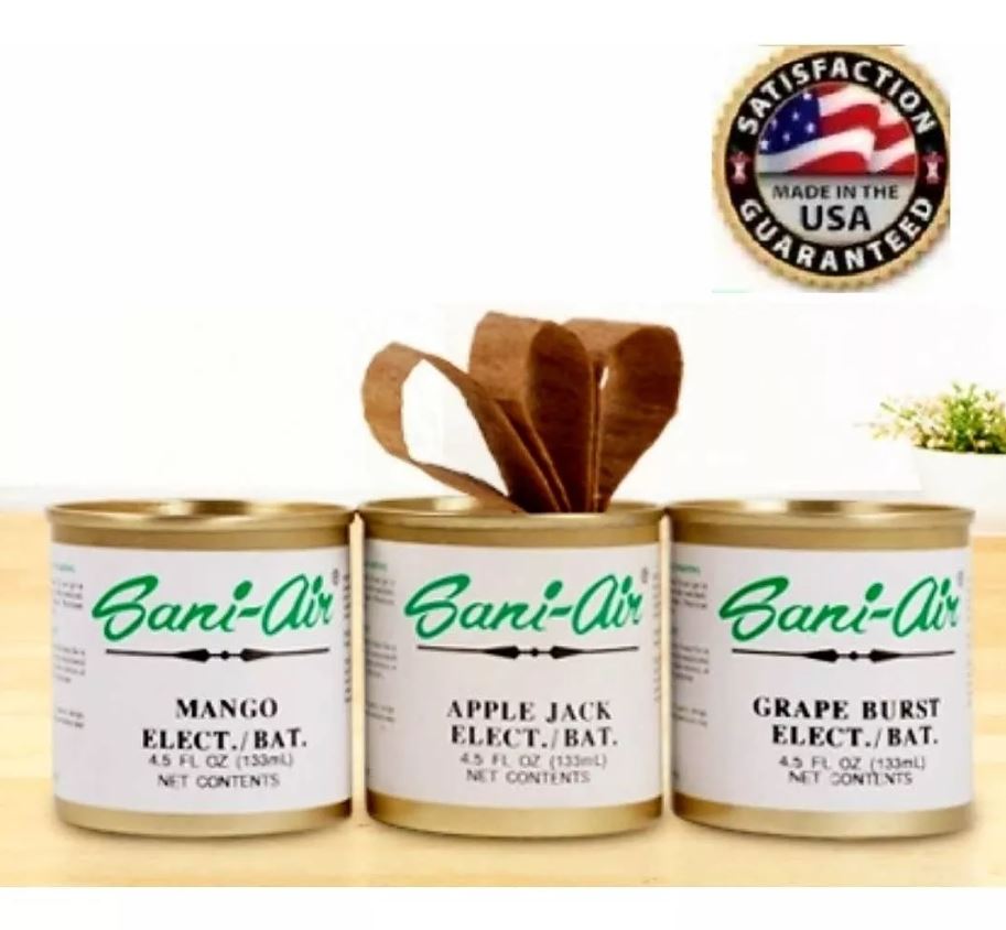 3x Lata Original Aromatizante Ambiental Sani Air