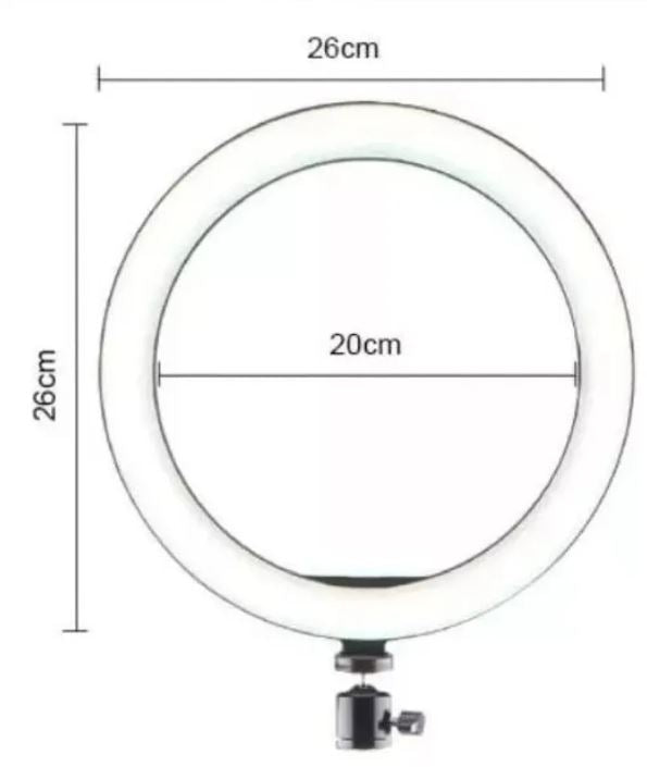 Aro De Luz Para Fotografía 26cm + Trípode Regulable