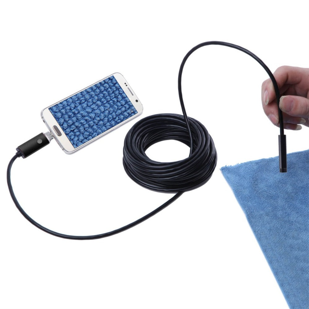 Cámara Endoscópica 5 Metros 7mm 6 Leds 5m Android 3 En 1