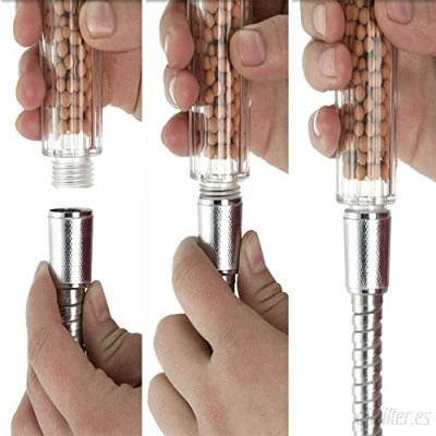 Cabezal Ducha Spa Con Filtro Mineral Purificador / Eshopviña