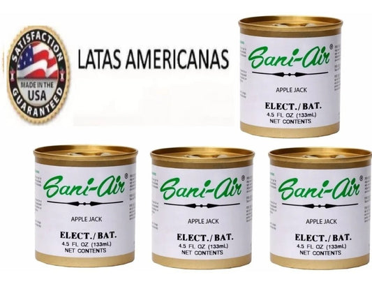 Pack De 4 Lata Aromatizante Ambiental Sani Air Applejack
