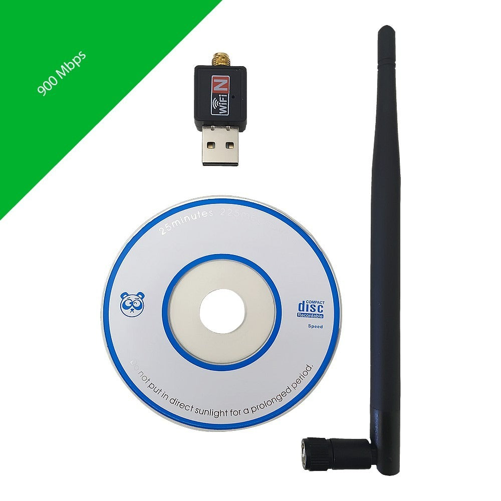 Mini Adaptador Wifi Lan Usb 2.0 + Antena 300 Mbps -eshopviña