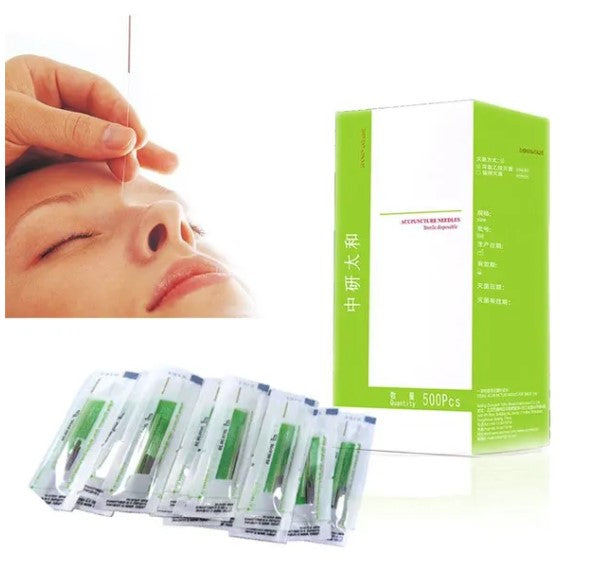 Agujas Desechables Para Acupuntura Esteriles 500 U Aplicador