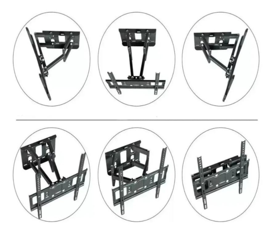 Soportes Tv Soporte Tv Movil Doble Brazo 32'' Hasta 70'' Color Negro