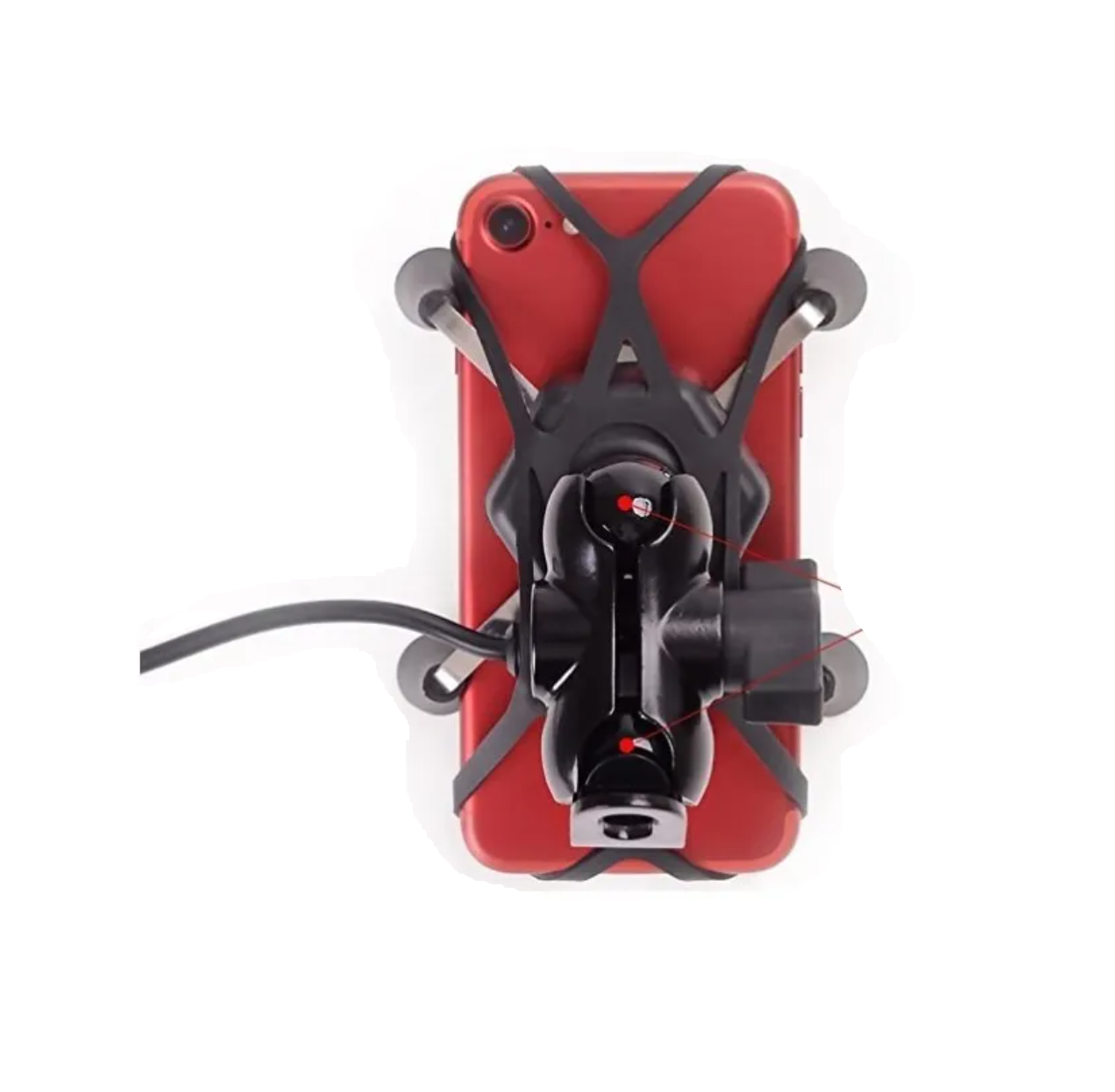 Porta Celular Para Moto Con Cargador Usb / Eshopviña