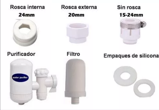 Purificador De Agua Filtro Cloro Llave / Eshopviña