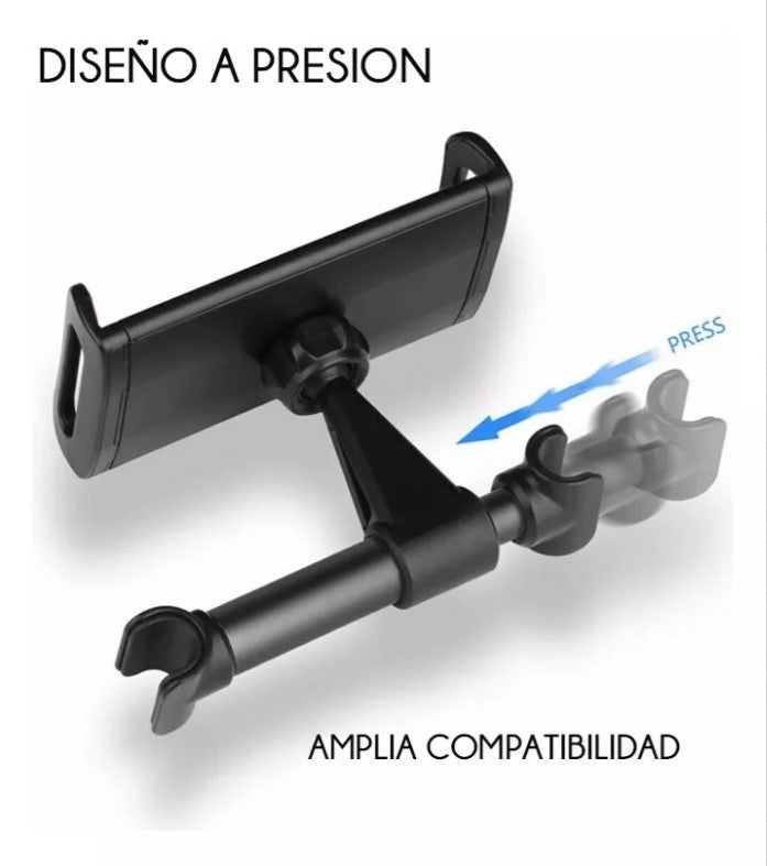 Soporte De Asiento Auto Para Tablet, Teléfono, Consolas