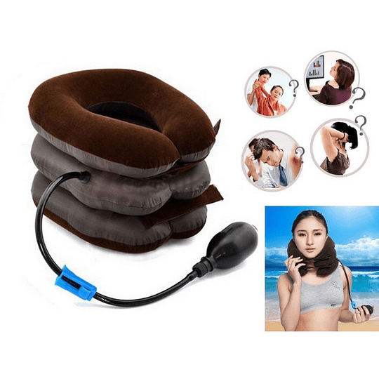 Cuello Inflable Tracción Cervical Estiramiento / Eshopviña