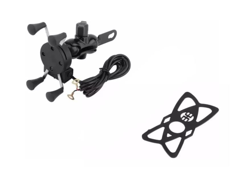 Porta Celular Para Moto Con Cargador Usb / Eshopviña