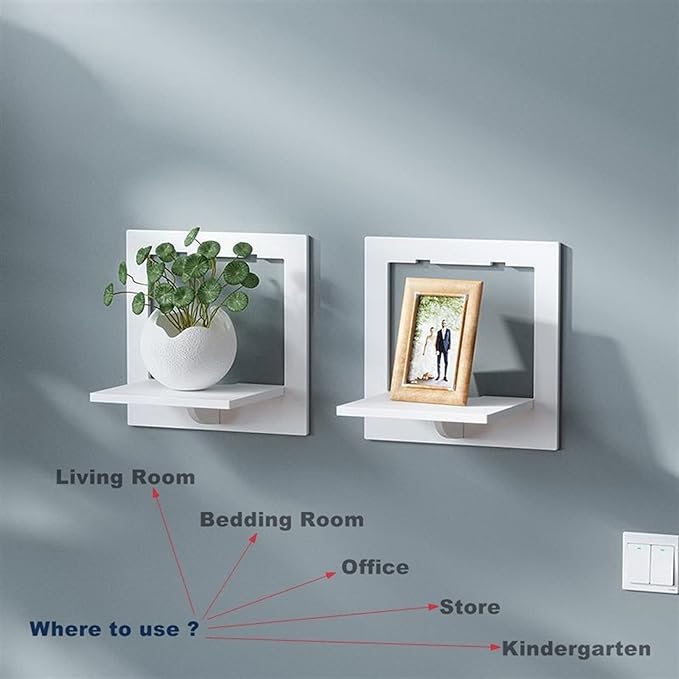 Repisas Decorativas Hexagonal Estante Flotante De Pared