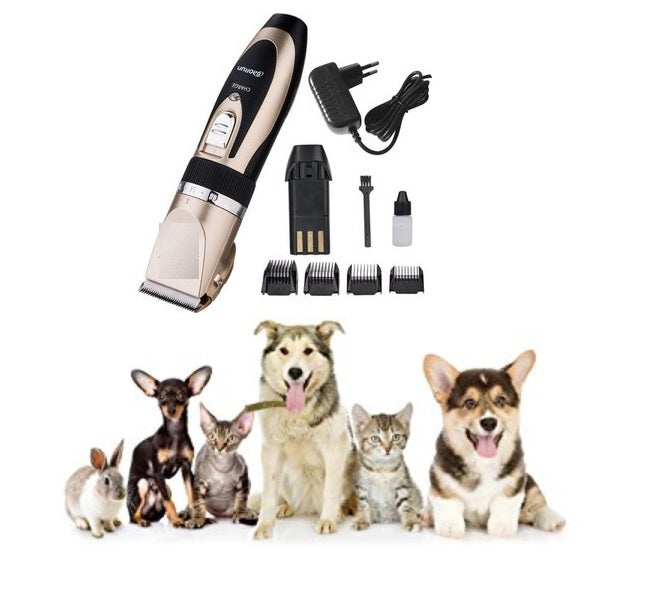Máquina Corta Pelo Recargable Mascotas + Accesorios