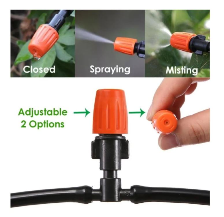 Manguera Con Sistema De Riego Pulverizado Para Jardín Patio