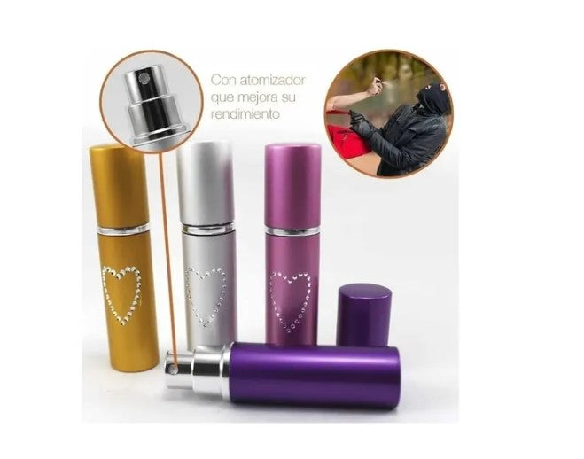 Gas Pimienta Defensa Personal Multicolor Lapiz Labial