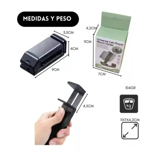 Soporte Celular Avión Viajes Maleta Rotación 360°