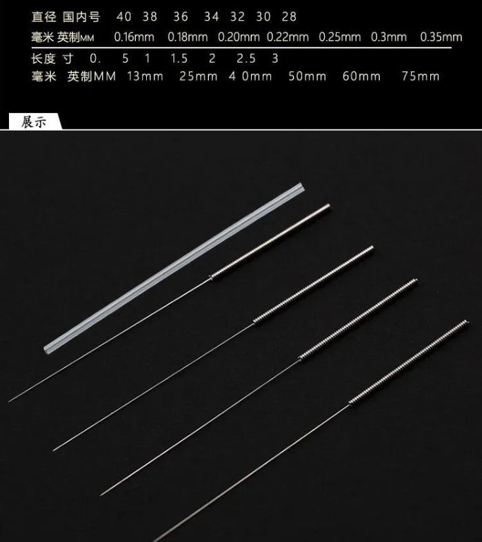 Agujas Desechables Para Acupuntura Esteriles 500 U Aplicador