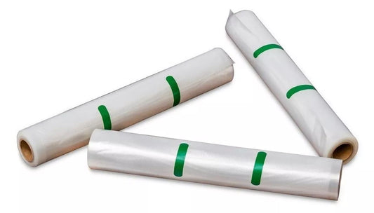 Rollo Bolsas De Calidad Para Sellar Al Vacío 28 Cms X 10 Mts