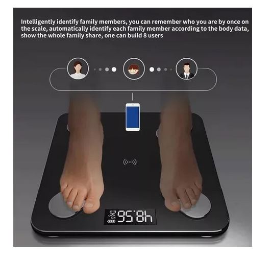 Pesa De Baño Digital Inteligente Bluetooth