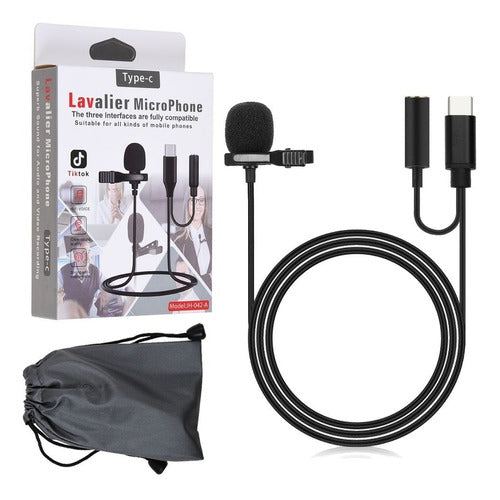 Micrófono Lavalier Solapa Clip Graba En Celular / Eshopviña