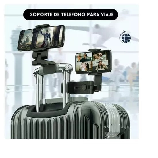 Soporte Celular Avión Viajes Maleta Rotación 360°