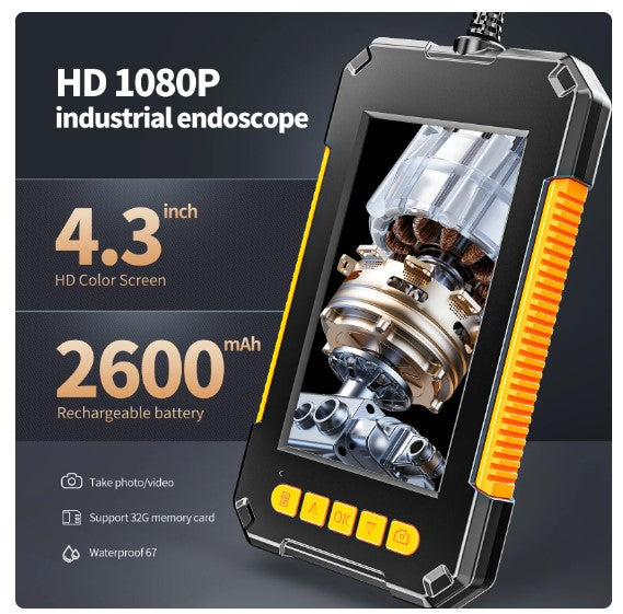 Camara Endoscopica Hd Full Color 8mm 5 Mt Con Pantalla Water