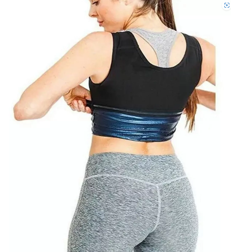 Camiseta Mujer Termo Activa Quema Grasa Corporal. Color Negro Talla M