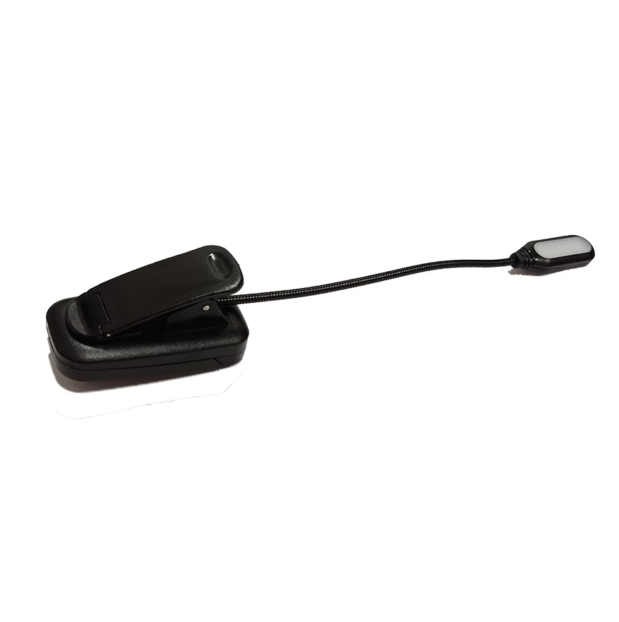 Luz Led Lectura Lampara Libros Clip A Pilas Flexible Usb