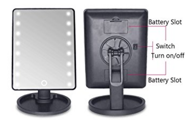 Espejo 16 Luces Led Para Maquillaje Usb O Pila / Eshopviña