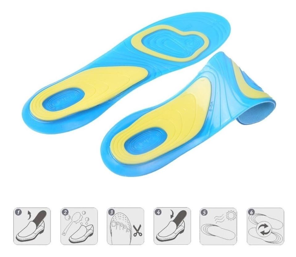 Plantilla Gel Activo, Confort, Mujer Y Hombre Uso Diario