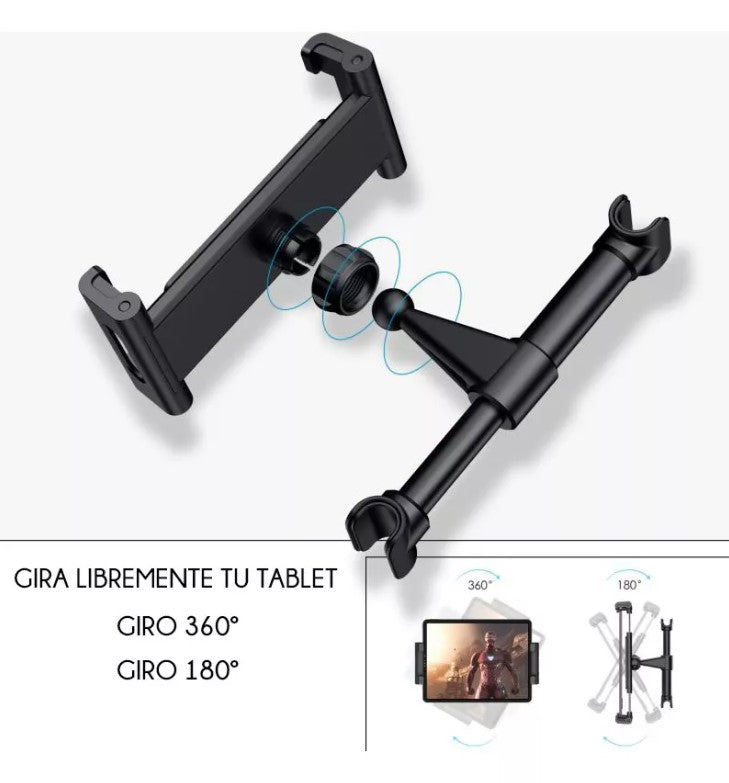 Soporte De Asiento Auto Para Tablet, Teléfono, Consolas