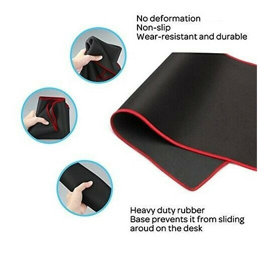Mouse Pad Gamer Weibo K8 De Goma Xl 30cm X 70cm X 30mm Negro