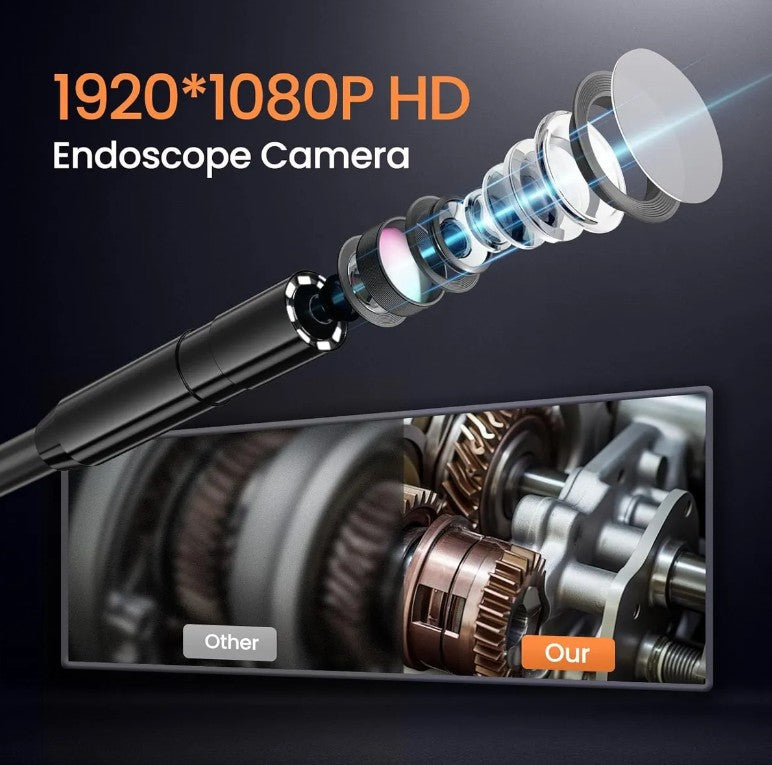 Camara Endoscopica Hd Full Color 8mm 5 Mt Con Pantalla Water