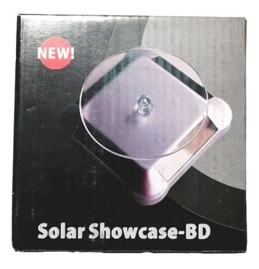 Exhibidor Mostrador Joyas 360 Giratorio Panel Solar - Pila