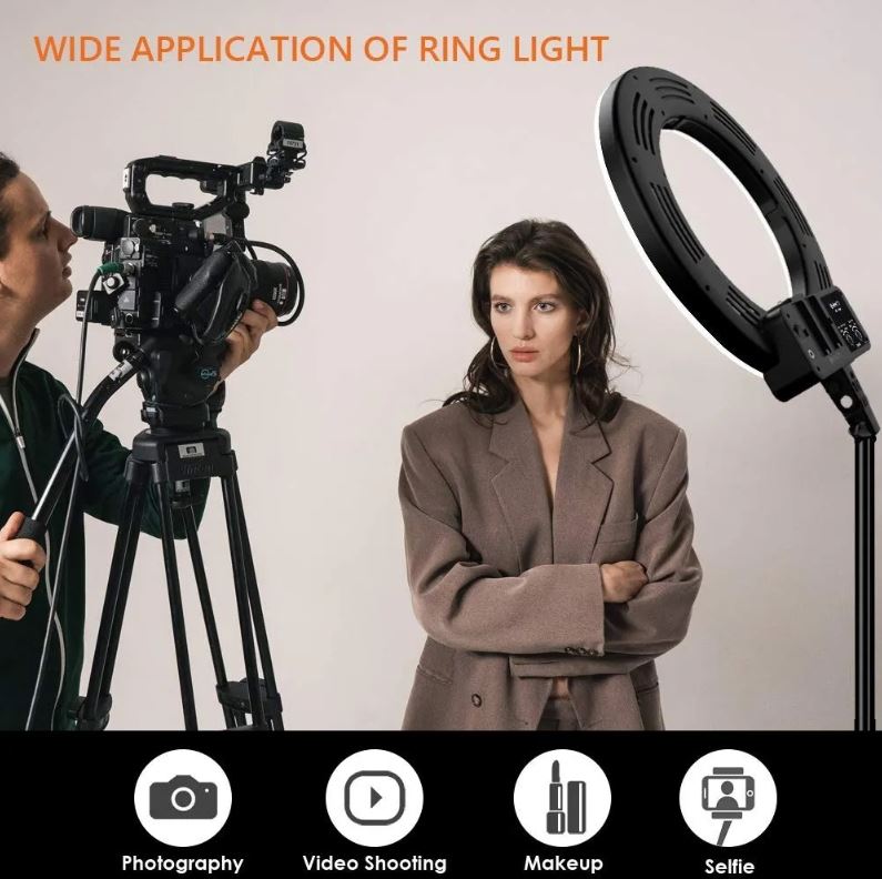 Aro De Luz Led 45cm Profesional Trípode 2.10m Control Remoto