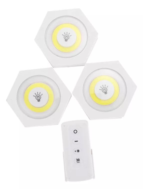 Set Ampolletas Luz Led Inalámbricas Control Remoto/eshopviña