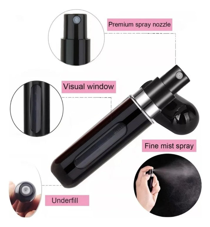 Mini Atomizador Perfumero Botellas 5ml Viaje