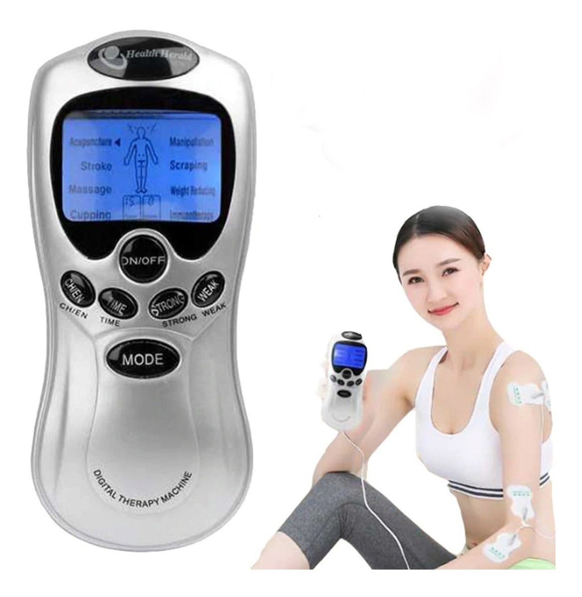 Masajeador Electrofísico 4p, Electro Estimulador / Eshopviña