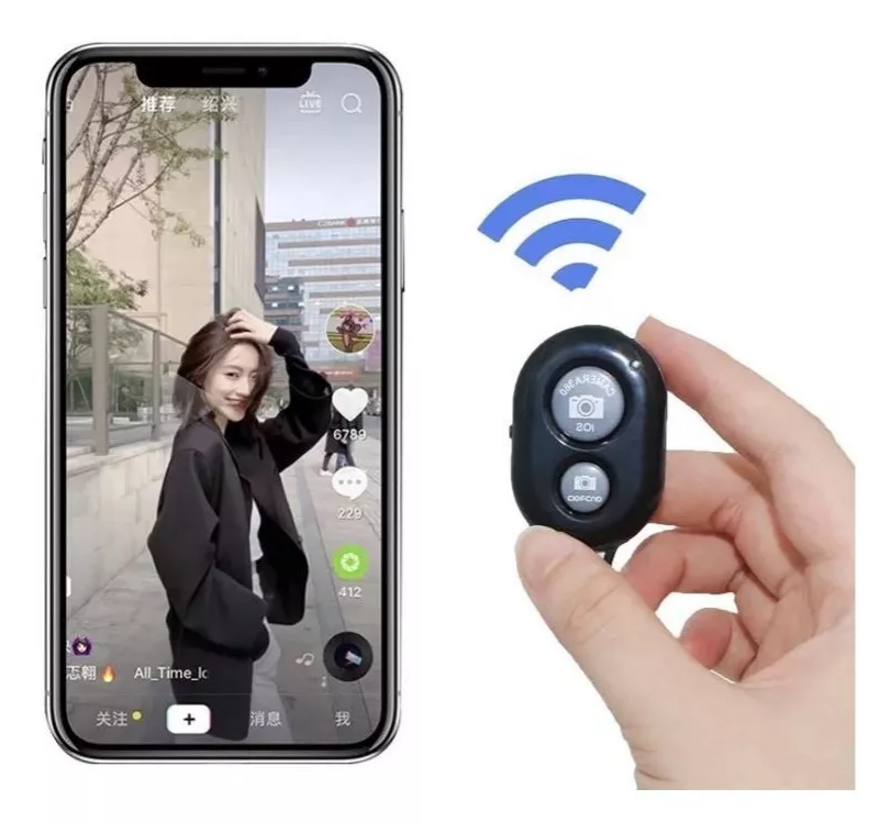 Disparador C Remoto Bluetooth Botón Selfie Todas Las Marcas