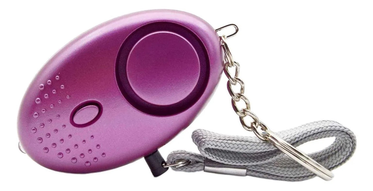 Llavero De Defensa Personal Alarma Panico Sirena Linterna