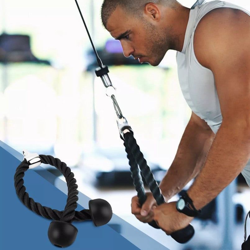 Cuerda Soga Para Triceps Biceps Polea Mancuernas Fitness Pro
