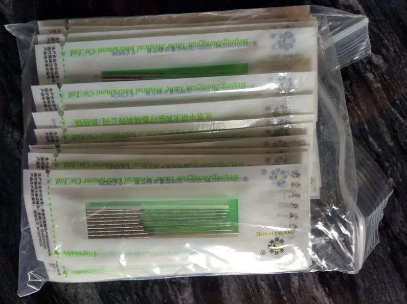 Agujas Desechables Para Acupuntura Esteriles 500 U Aplicador