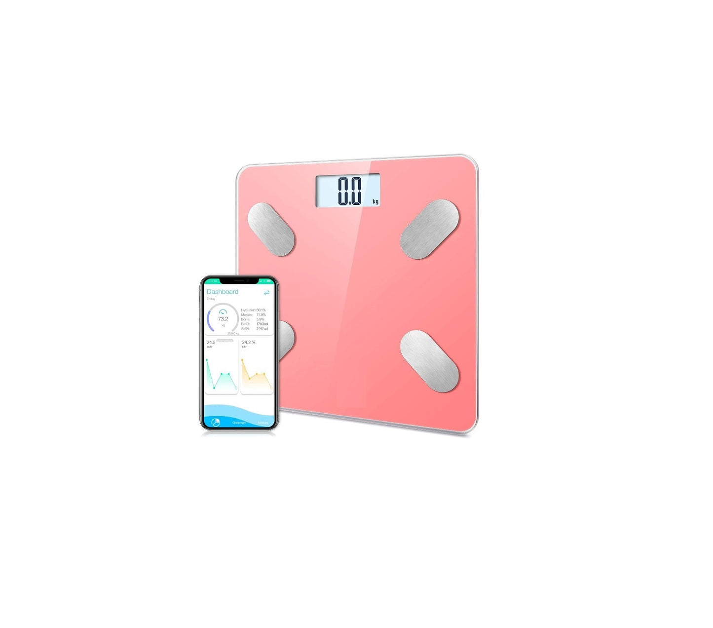 Pesa De Baño Digital Inteligente Bluetooth