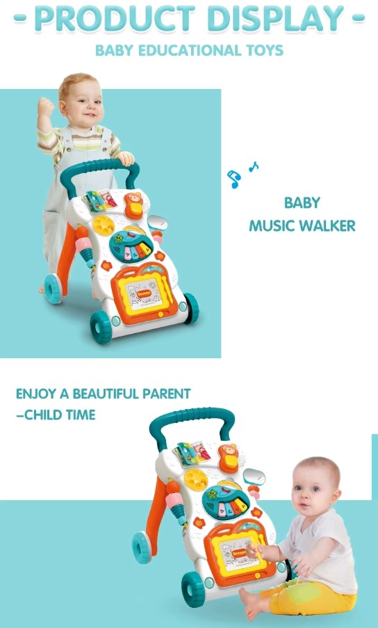 Caminadora Bebe Musical Correpasillos Andador Para Niños