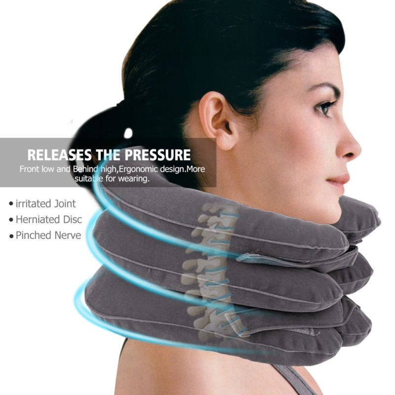 Cuello Inflable Tracción Cervical Estiramiento / Eshopviña