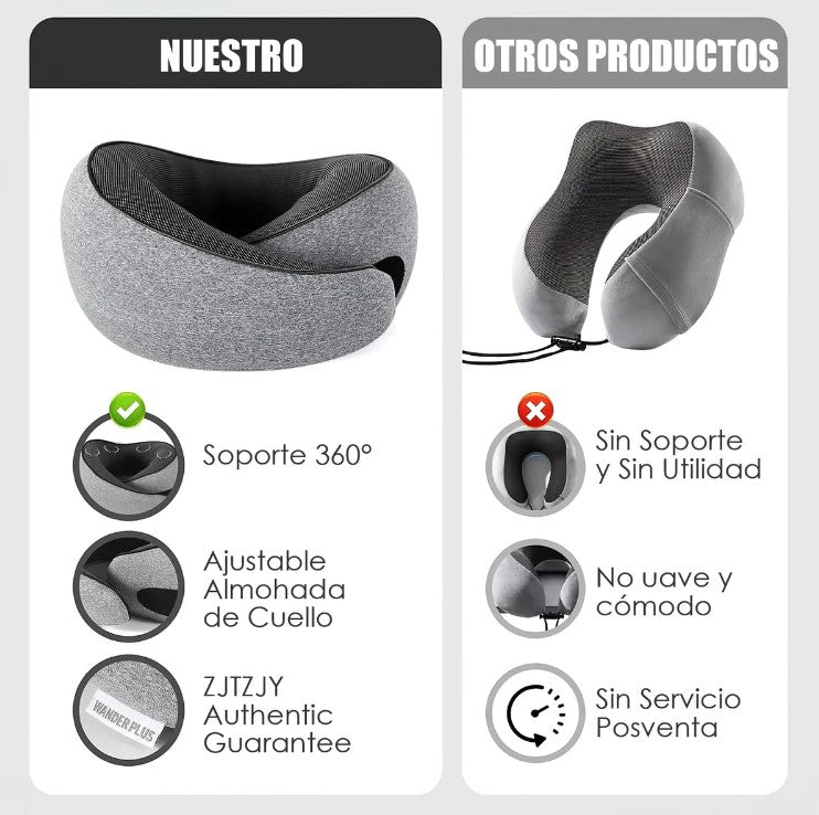 Cojín De Viaje Para Cuello Almohada Extra Comfort