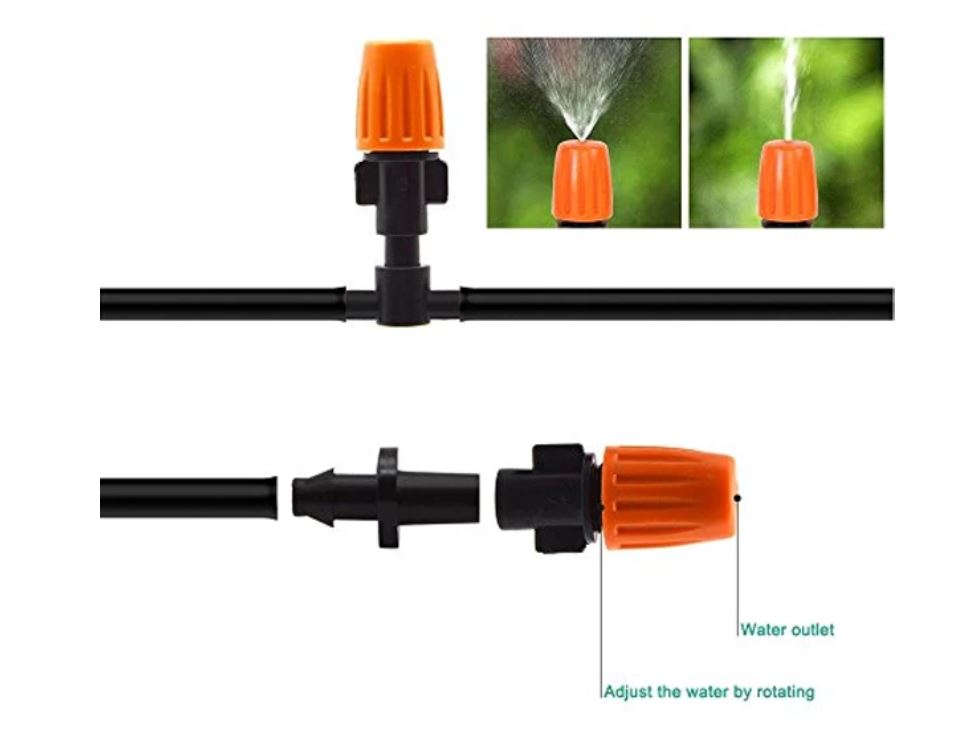 Manguera Con Sistema De Riego Pulverizado Para Jardín Patio