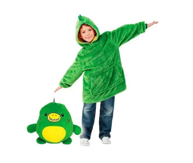 Poleron Peluche Infantil Capucha Diseño Mascotas